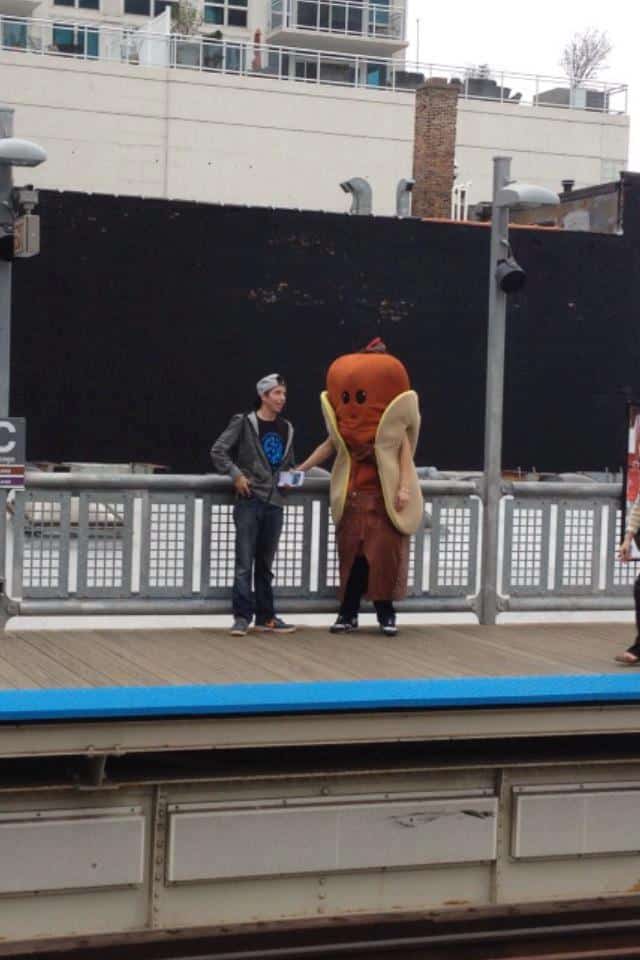 Just a giant hotdog, no big deal
