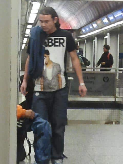 Lookin hard in your Bieber shirt brah