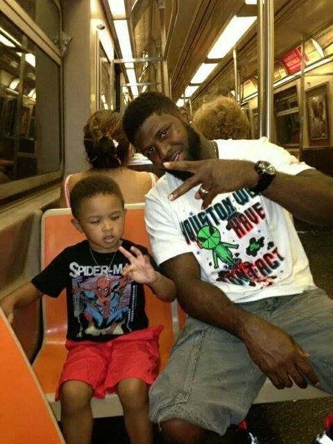 Devin Hester and his son. Go Bears