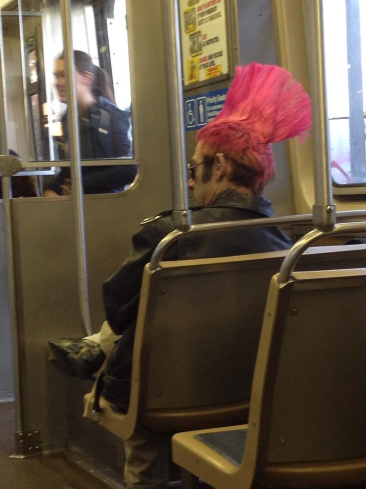 Breast cancer awareness mohawk