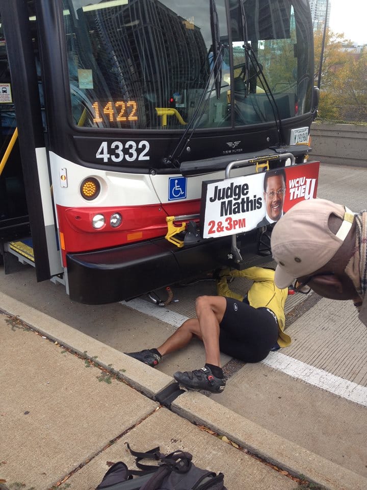 Bike got dragged under the bus on LSD