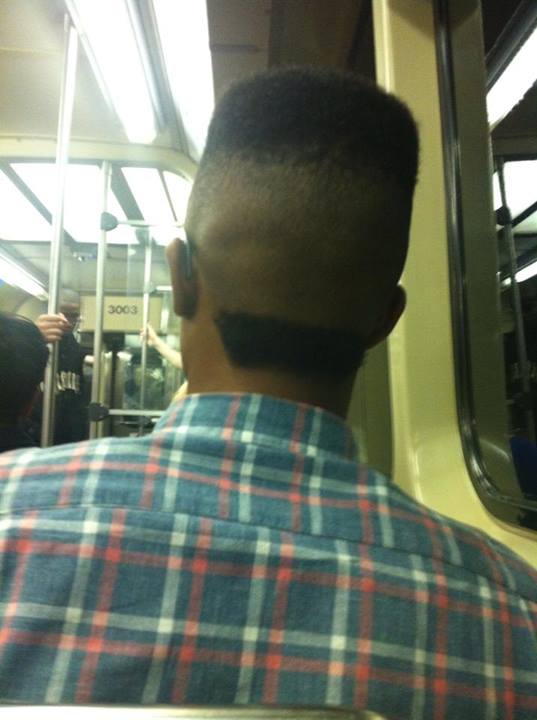 I think they missed a spot…Worst fade ever!