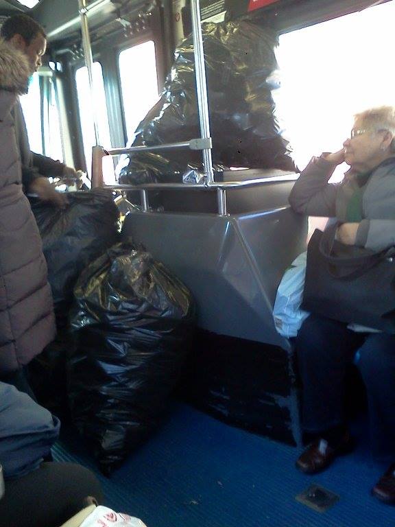 Thanks for bringing your 800 cans on the bus