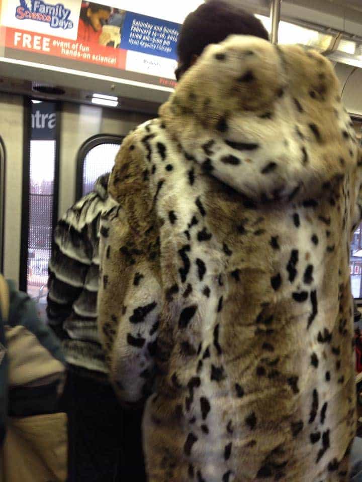 More hideous fur coats.  Maybe save money on the coat and don’t ride the train.
