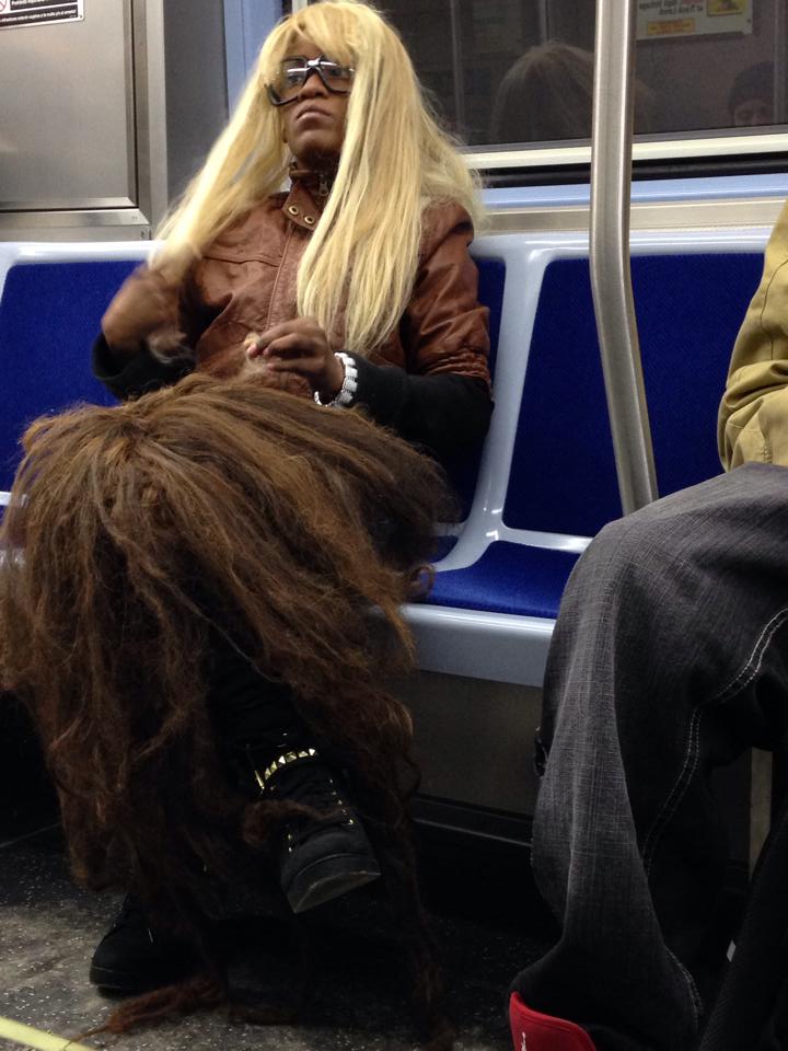 Is that a giant wig or a hair blanket?