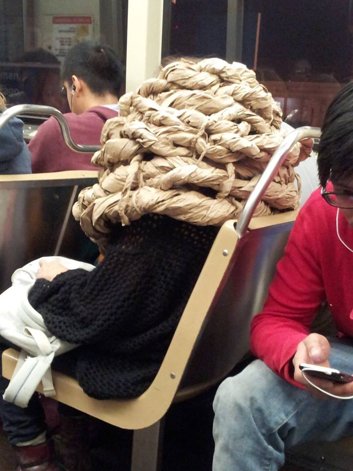 I think your scarf is a little too big