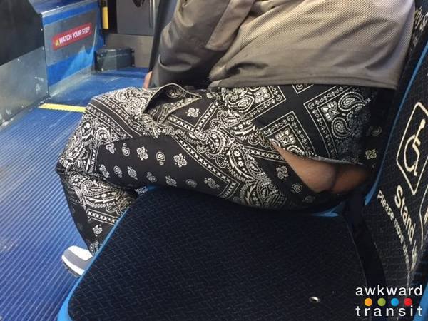 Gotta love that bandanna jump suit with the ass crack hangin out by: awkward transit