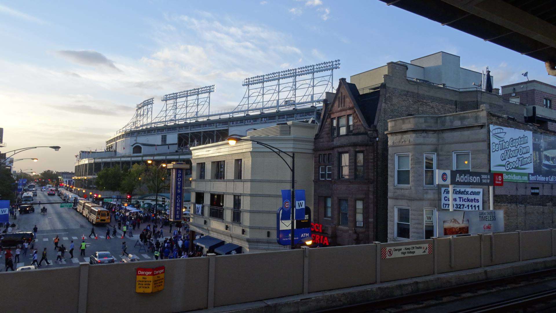 Nice view from the Addison stop