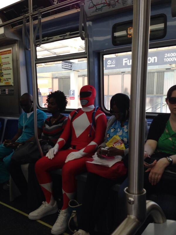 Red Ranger on the Red Line!