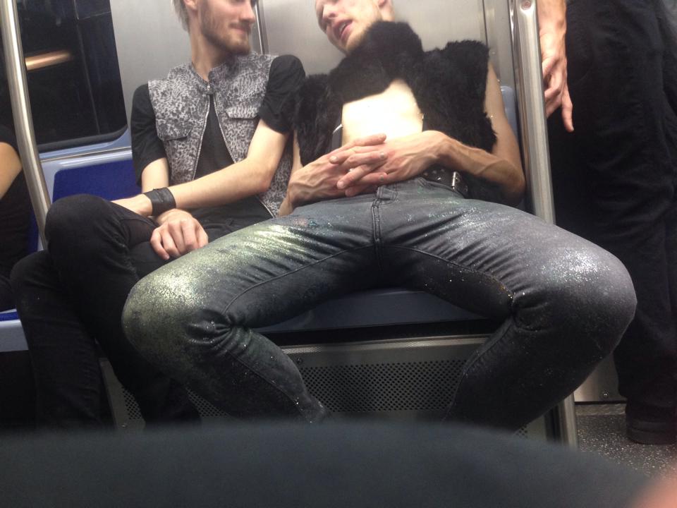 Whats worse than Manspreading? Shirtless man spreading!
