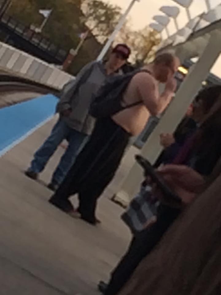 No shirt? It’s a scorching 55 degrees out
